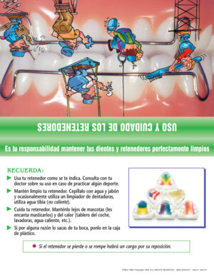 (Item # 440-211) Retainer Wear and Care - Spanish - Packs of 100