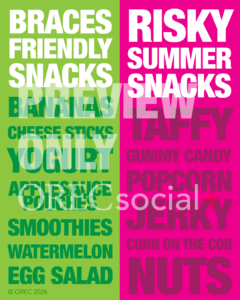 Braces Friendly vs Risky Summer Snacks