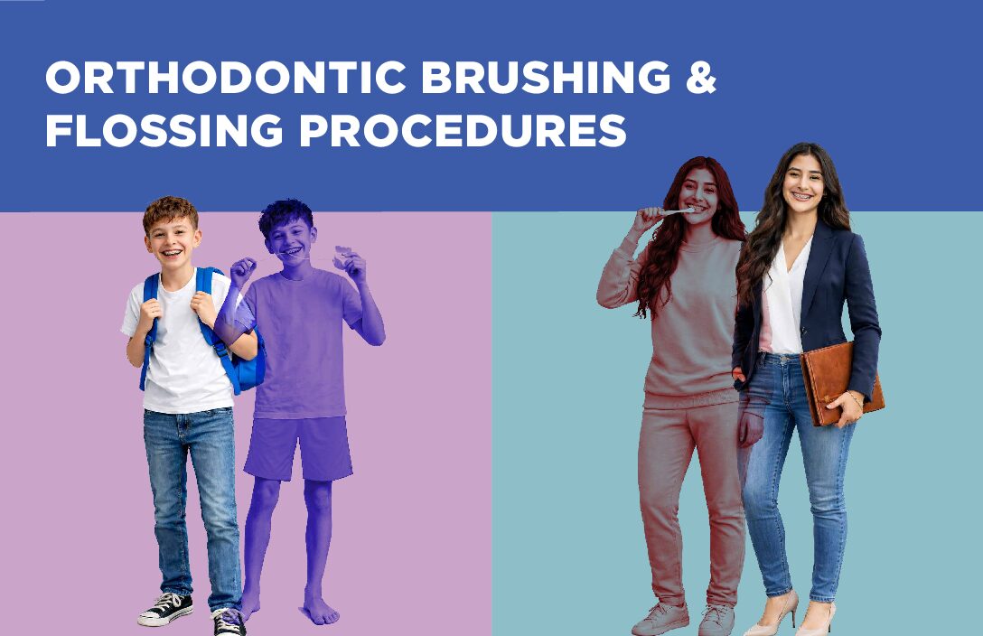 (Item # 440-204C) Orthodontic Brushing and Flossing Procedures - Contemporary - Packs of 100